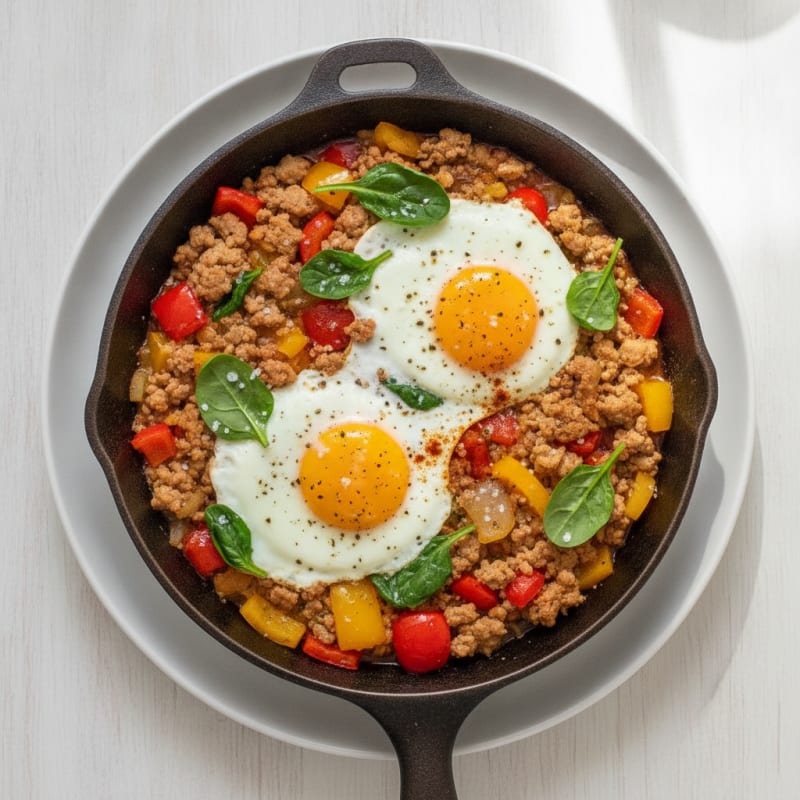 Loaded Breakfast Skillet with Eggs