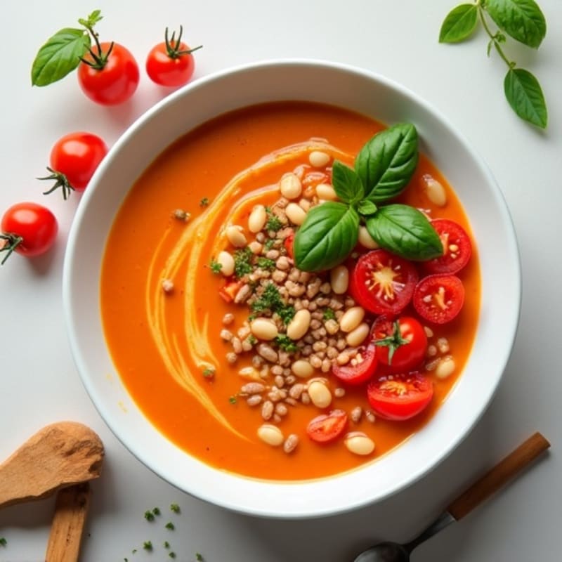 Creamy Fresh Tomato Basil Soup