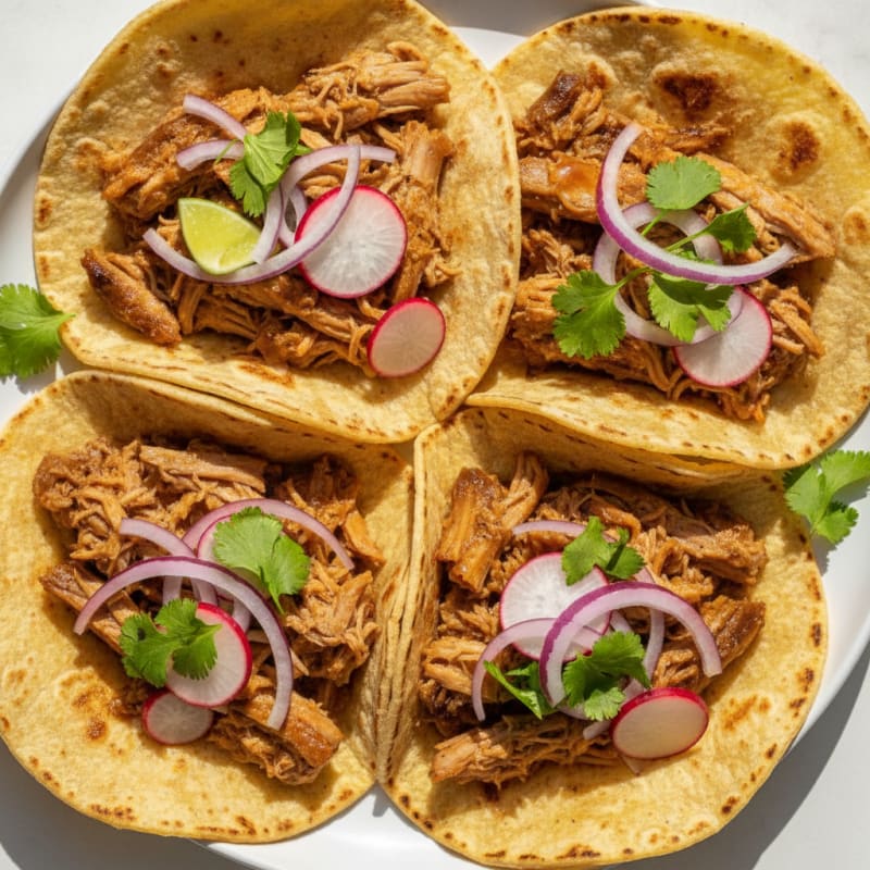 Slow-Cooked Pork Carnitas Tacos