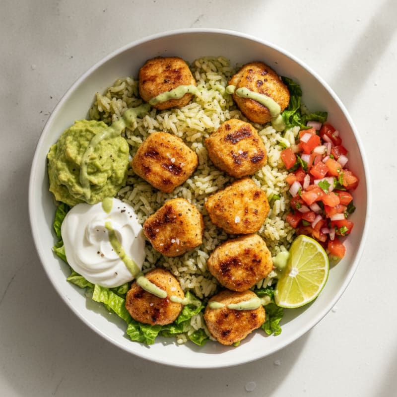 Grilled Chicken Nugget & Rice Power Bowl