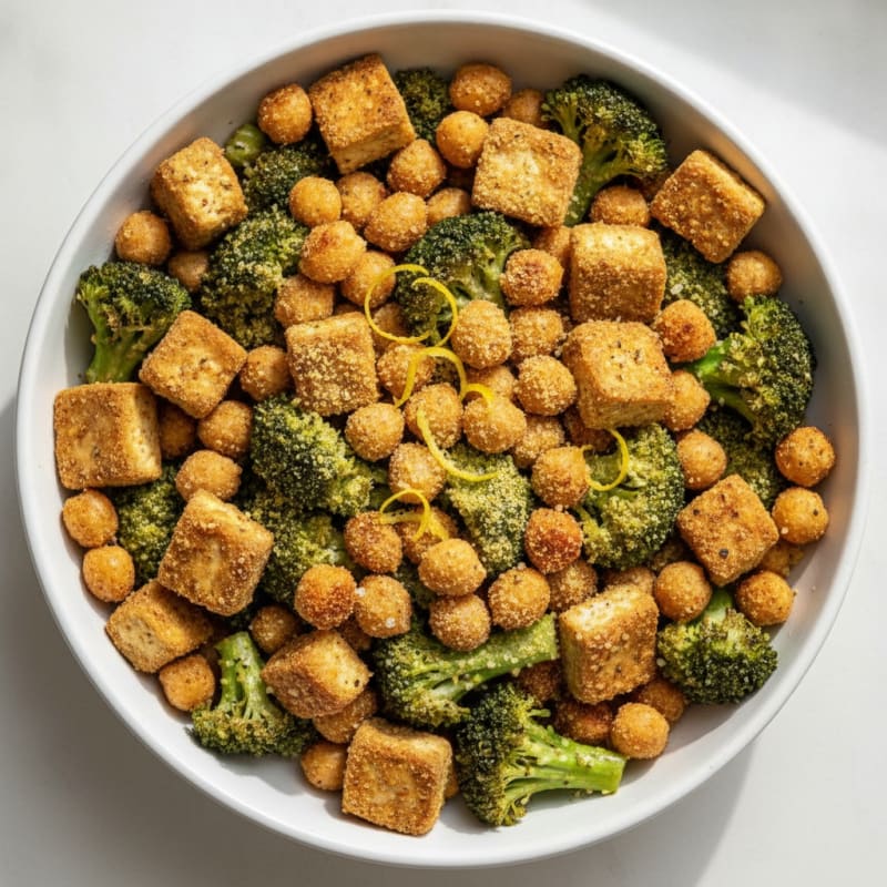 Roasted Vegetable and Chickpea Bowl