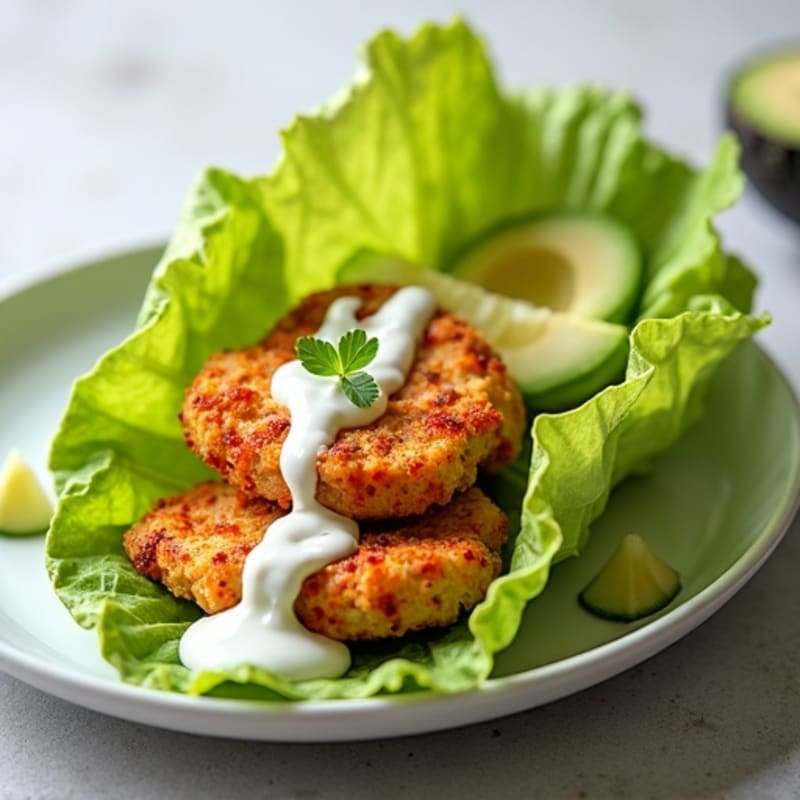 Crispy Buffalo Chicken Lettuce Wrap