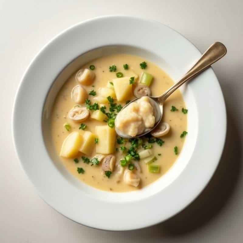 Healthy Creamy Clam Chowder
