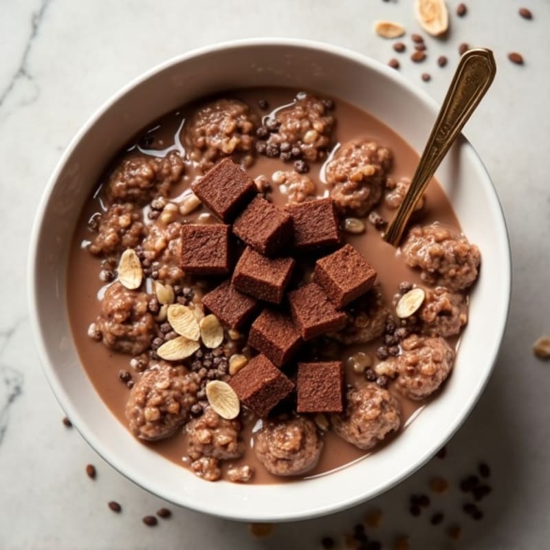 Fudgy Chocolate Protein Oatmeal