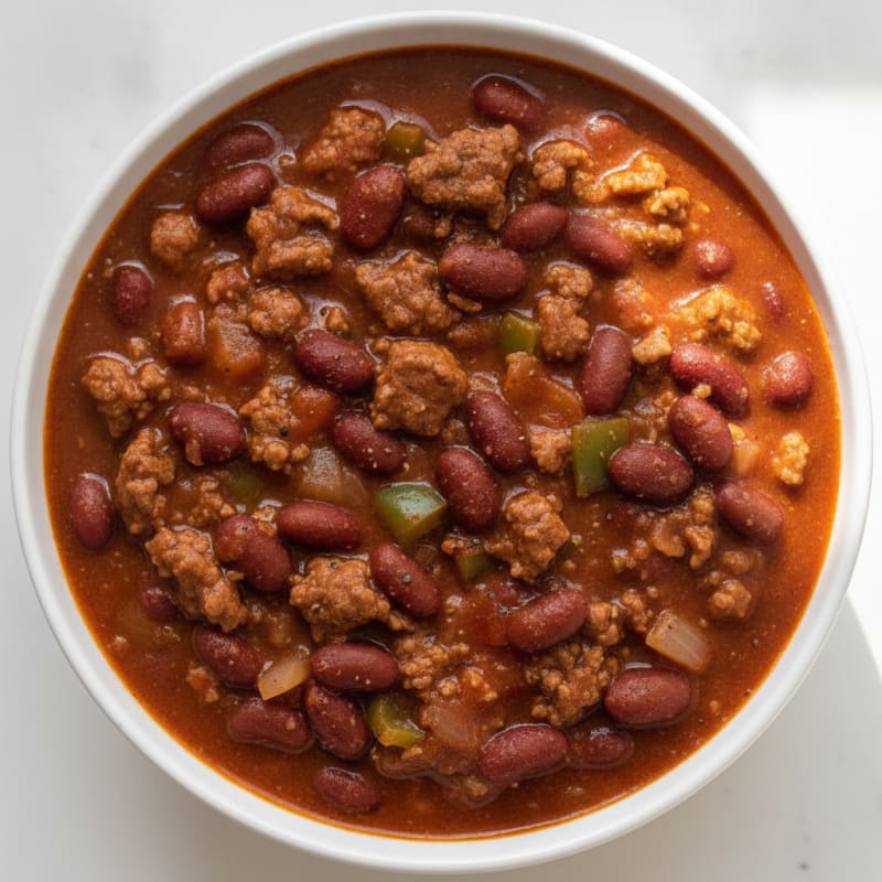 Hearty Slow Cooker Beef Chili