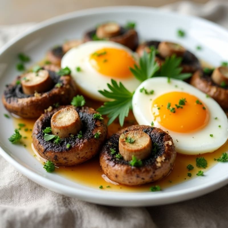 Garlic-Butter Roasted Mushrooms with Fresh Herbs
