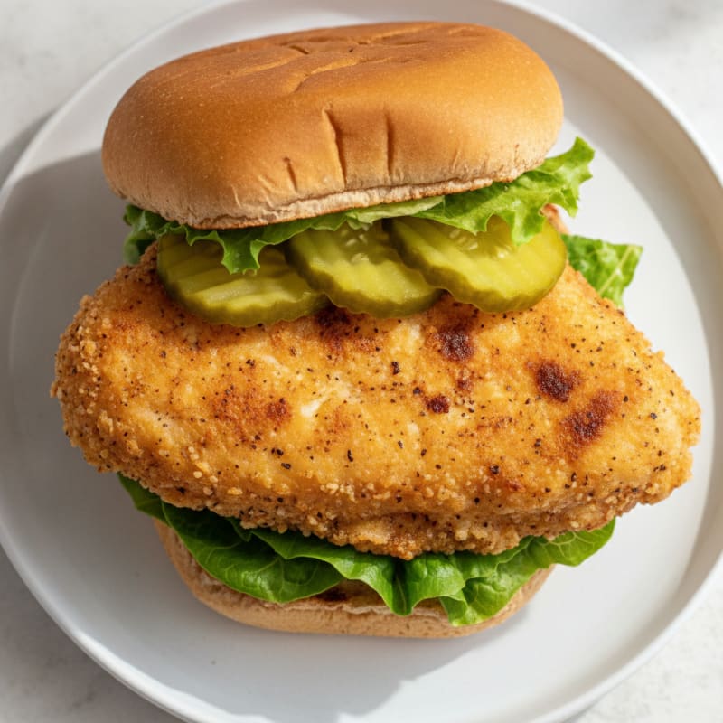 Buttermilk Fried Chicken Sandwich with Pickles