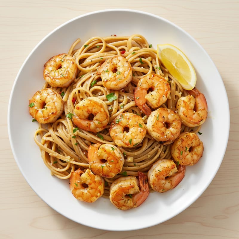 Garlic Butter Shrimp Scampi with Linguine