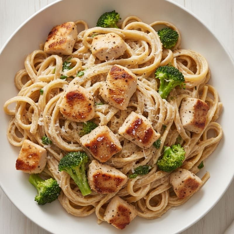 Garlic Parmesan Chicken Alfredo Pasta