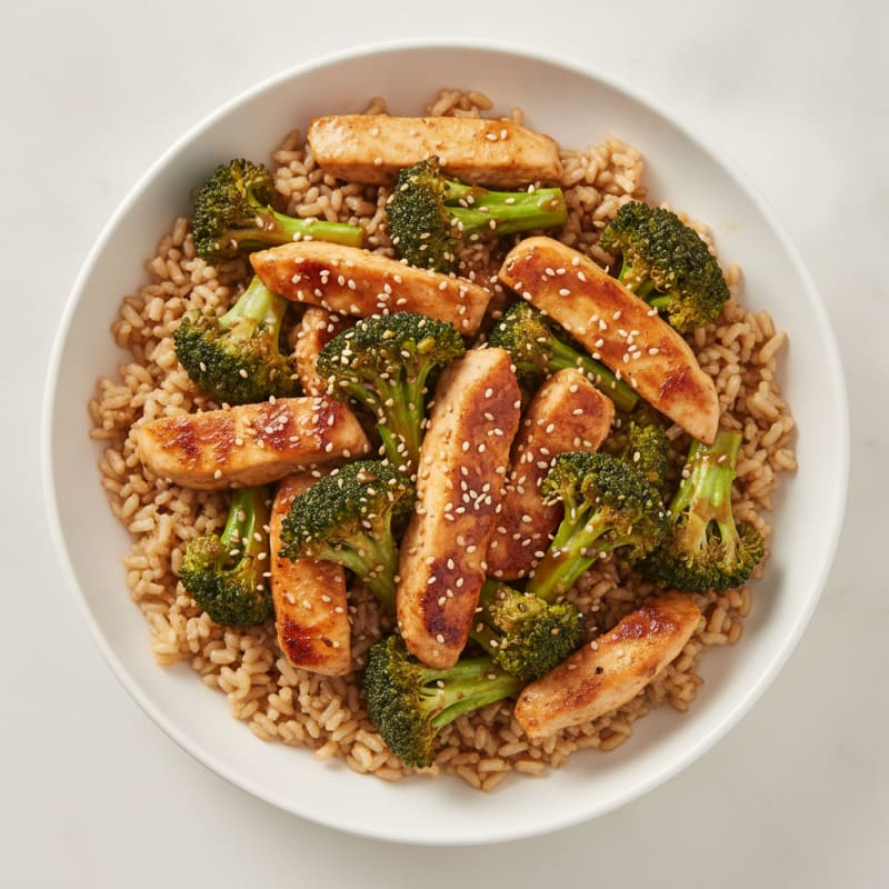 Chicken and Broccoli Stir-Fry Bowl