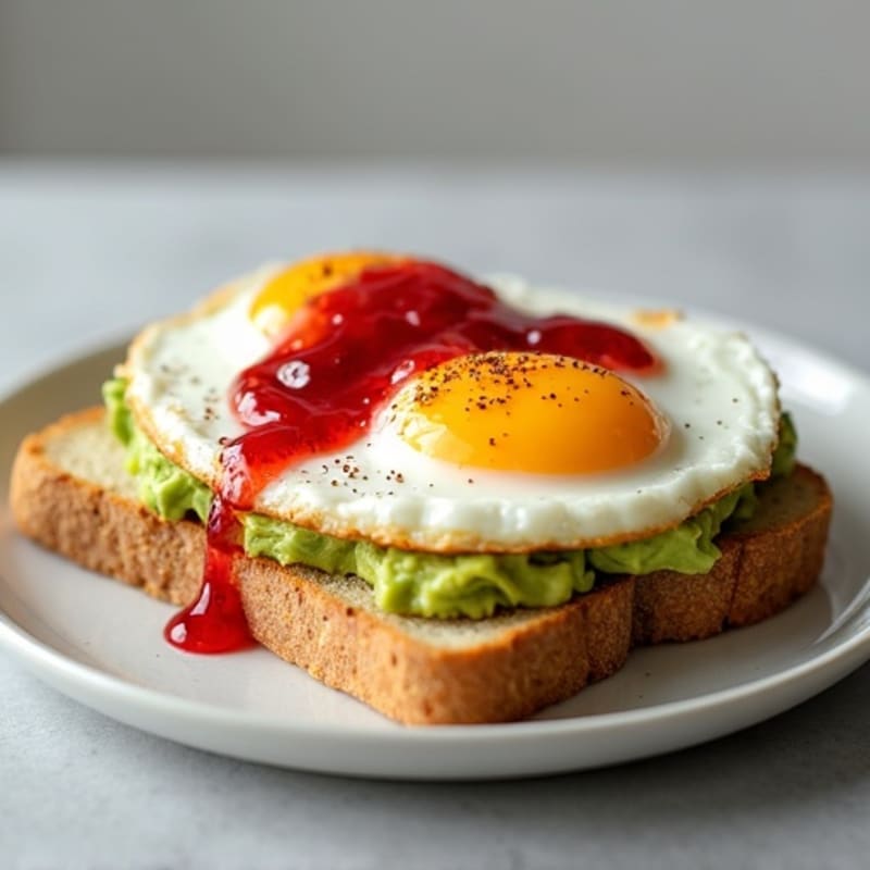 Creamy Avocado Toast with Jammy Eggs