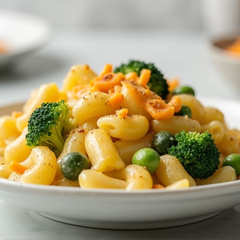 Healthy Baked Macaroni and Cheese with Veggies
