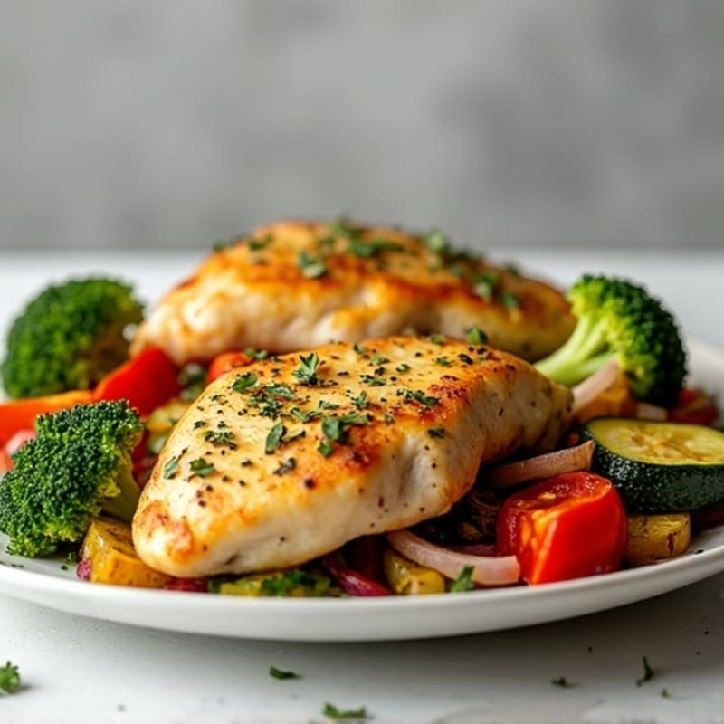 Sheet Pan Lemon Herb Chicken and Roasted Vegetables