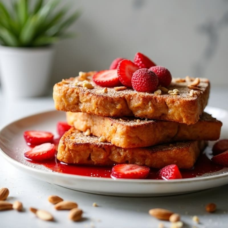 Crispy Almond-Crusted PB&J French Toast
