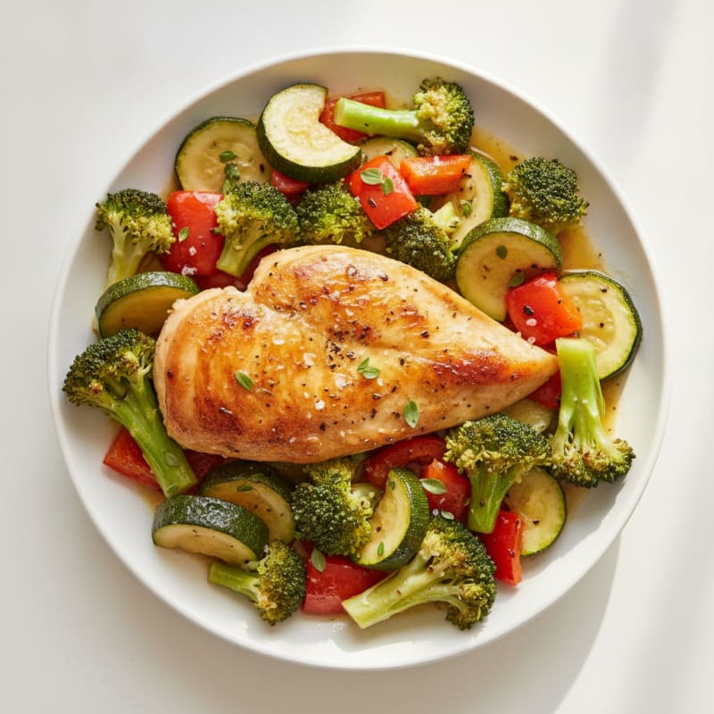 Lemon Herb Roasted Chicken and Veggies