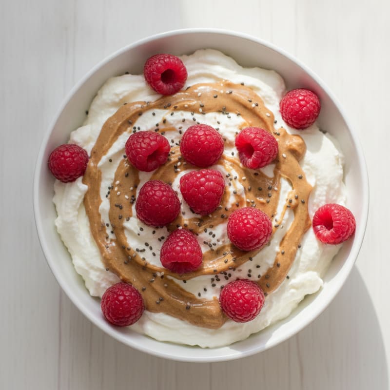 Silky Greek Yogurt Protein Mousse with Berries