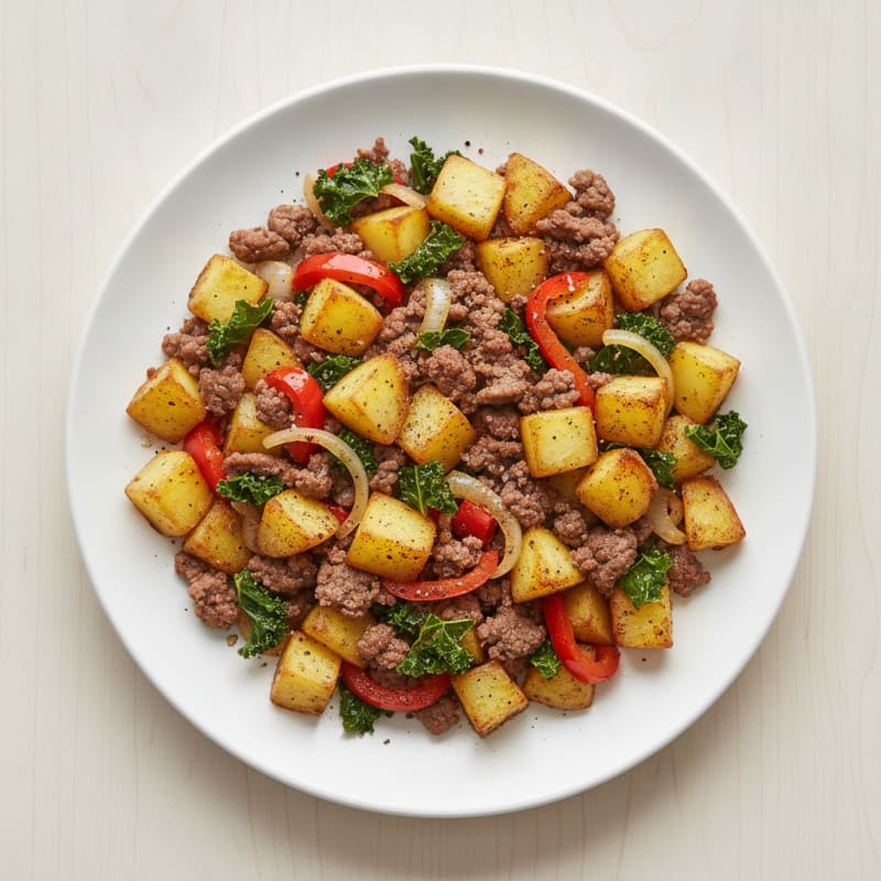 Ground Beef and Potato Hash