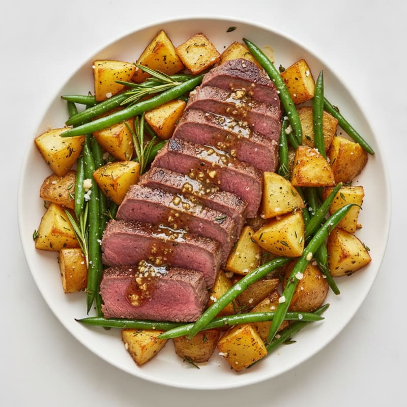 Garlic Herb Steak and Potato Roast