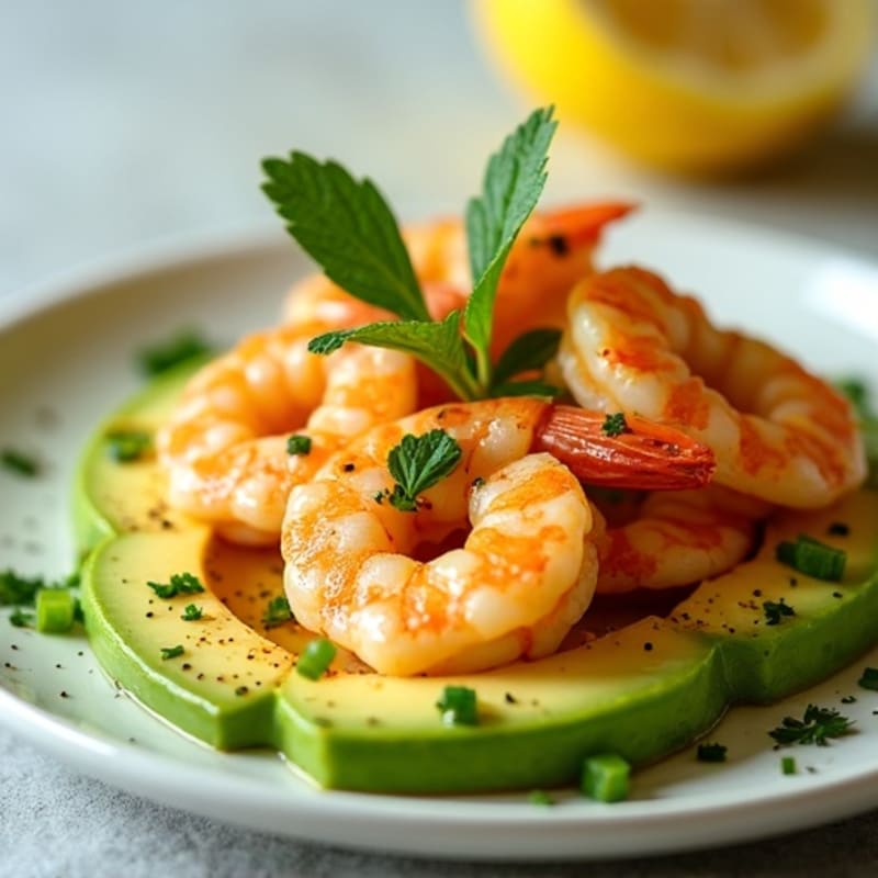Fresh Citrus-Marinated Shrimp with Creamy Avocado