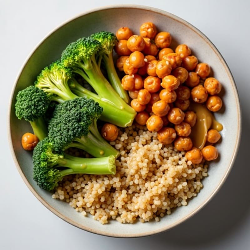 Crispy Roasted Chickpea and Vegetable Power Bowl