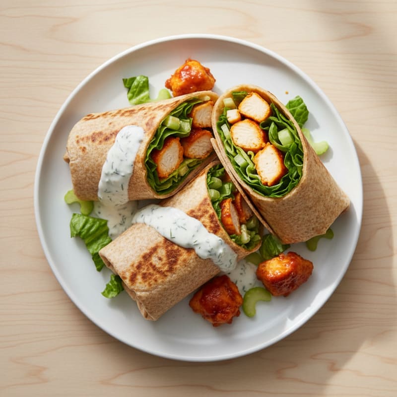 Crispy Buffalo Ranch Chicken Wrap