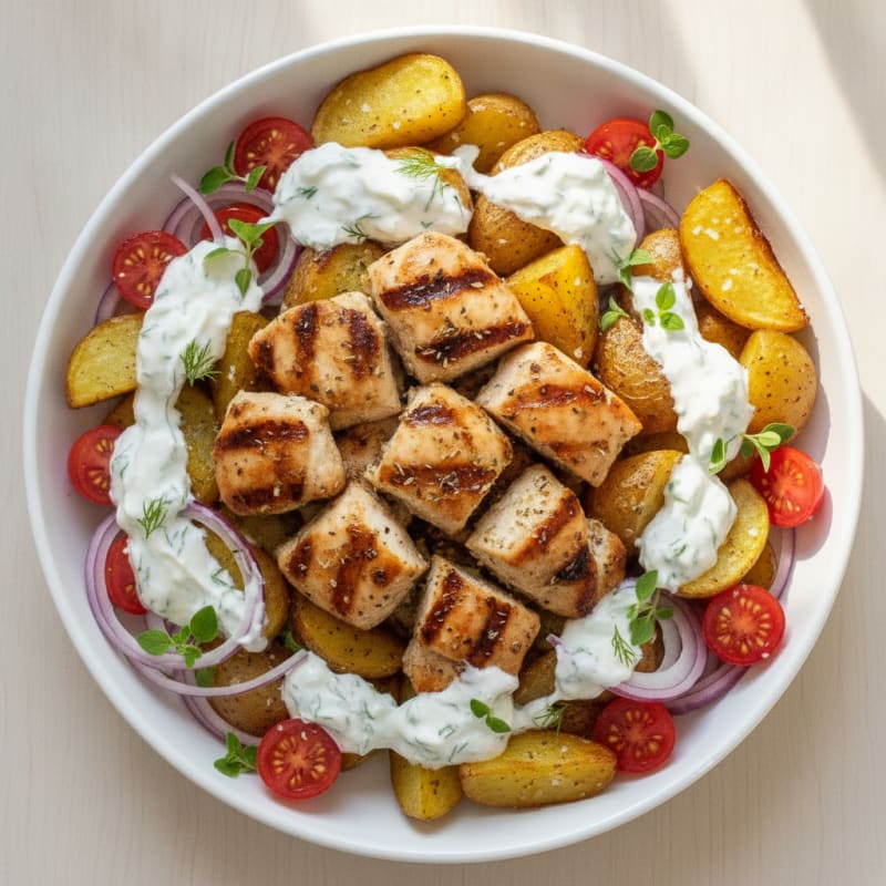 Grilled Chicken Gyro Power Bowl