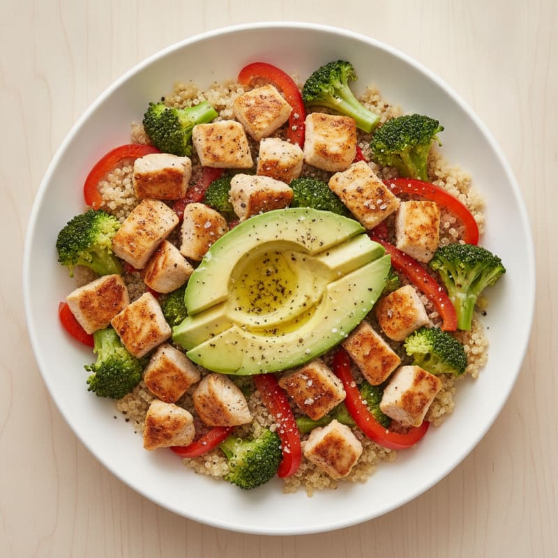 Chicken and Veggie Protein Power Bowl