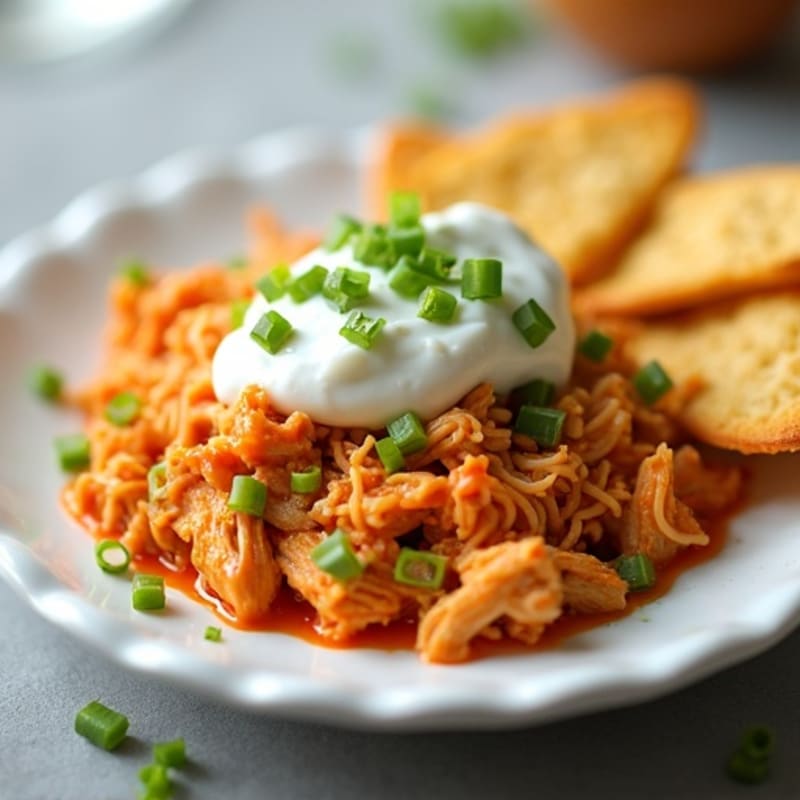Creamy Greek Yogurt Buffalo Chicken Dip