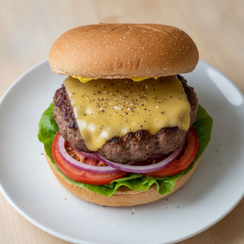 Classic Beef Burger with Cheddar