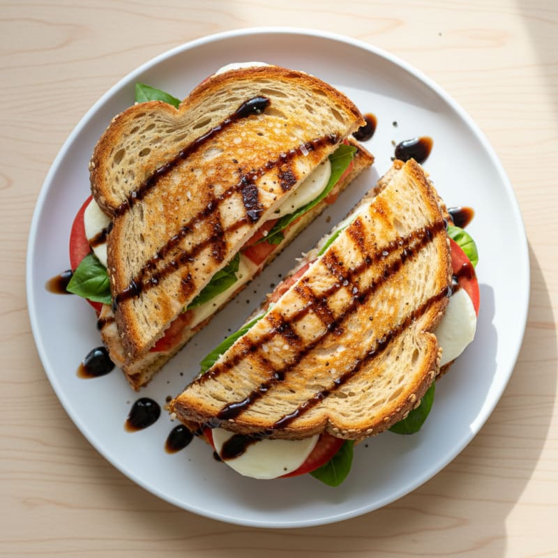 Golden Grilled Caprese Sandwich