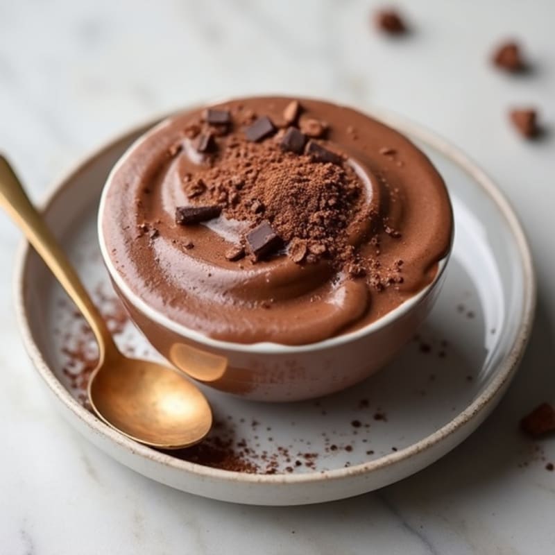 Silky Chocolate Protein Pudding with Greek Yogurt