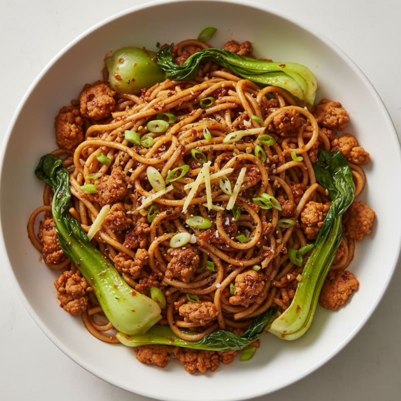 Spicy Chili-Garlic Dan Dan Noodles