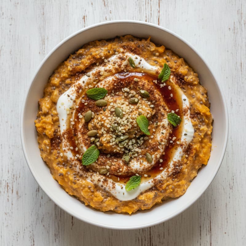 Pumpkin Spice Overnight Chia Oats