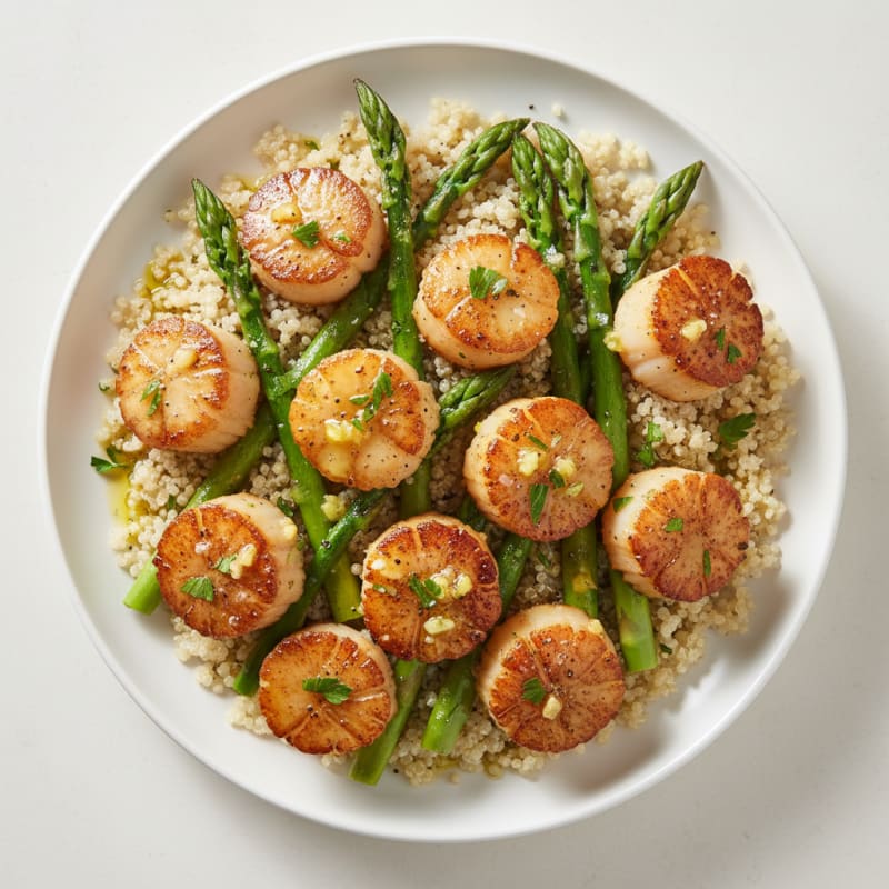 Pan-Seared Scallops with Lemon-Herb Butter