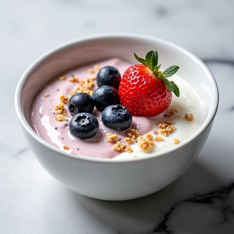 Silky Greek Yogurt Protein Pudding with Berries