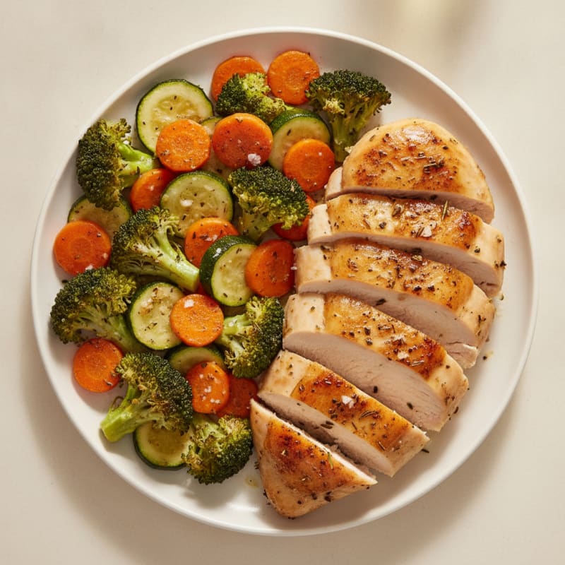 Garlic Herb Roasted Chicken with Vegetables