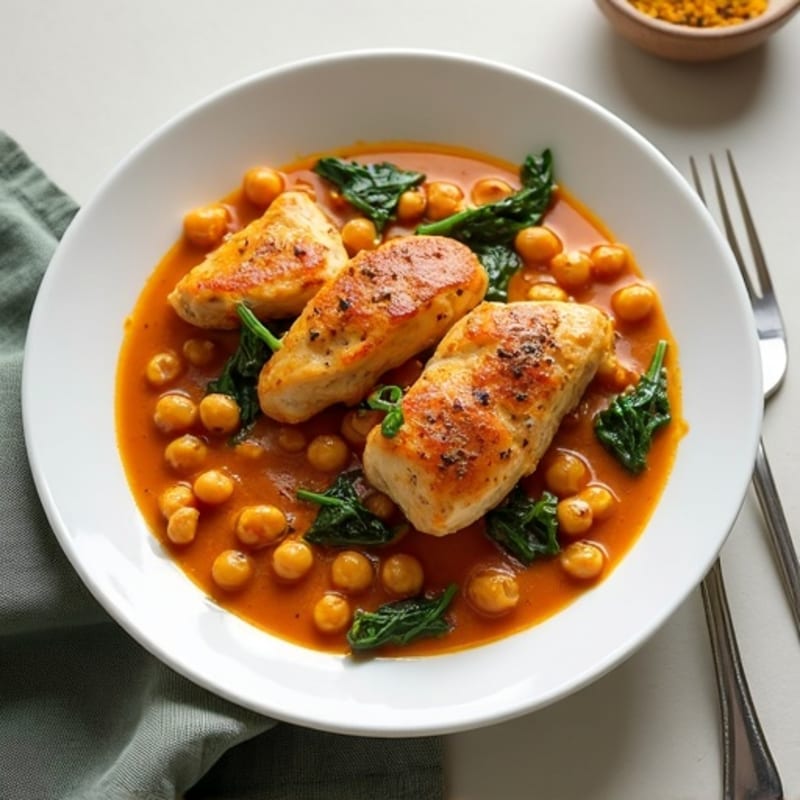 Creamy Spiced Chicken and Chickpea Curry