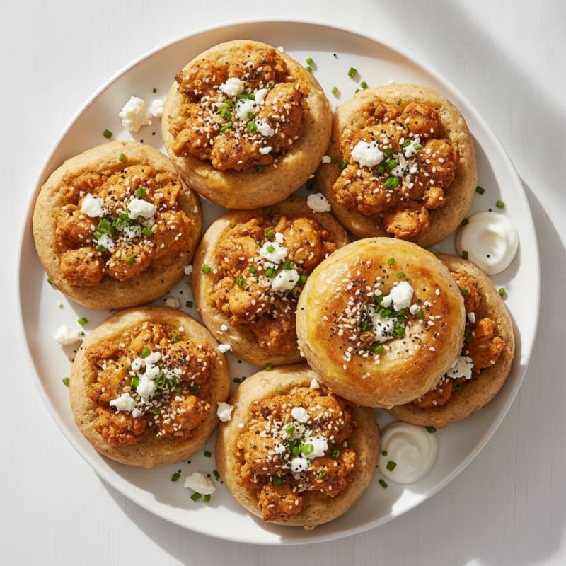 Savory High-Protein Bagel Bites