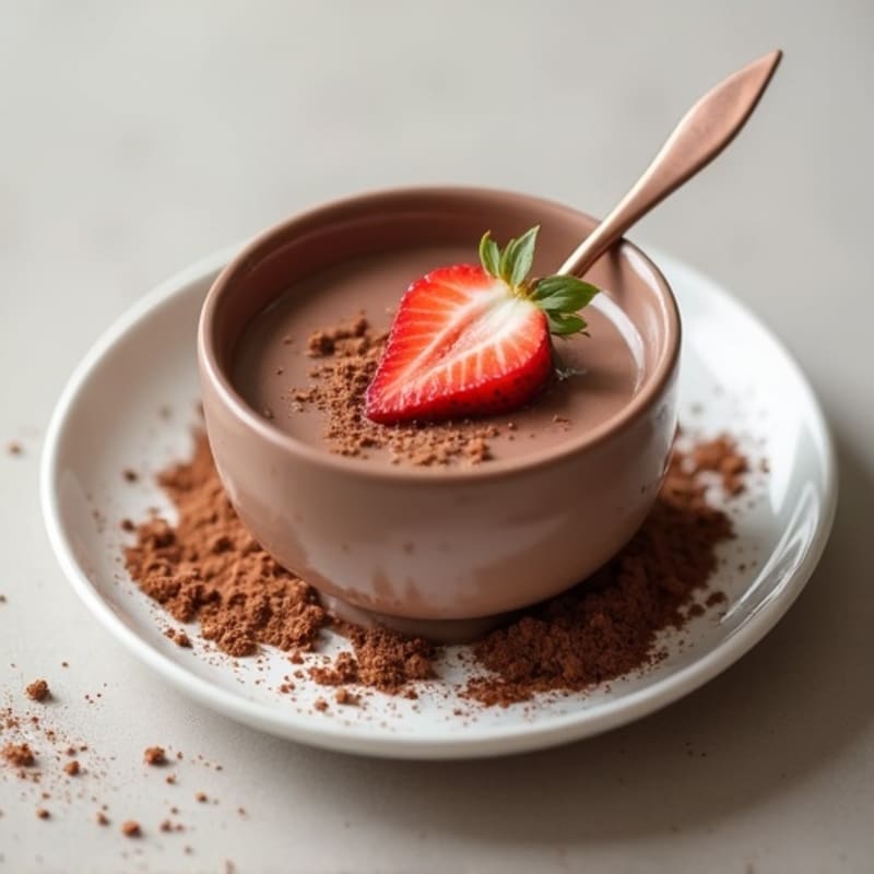 Silky Chocolate Protein Pudding with Greek Yogurt
