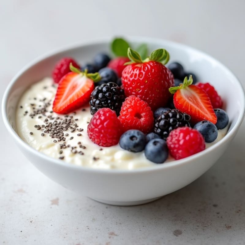 Cottage Cheese and Berry Protein Bowl