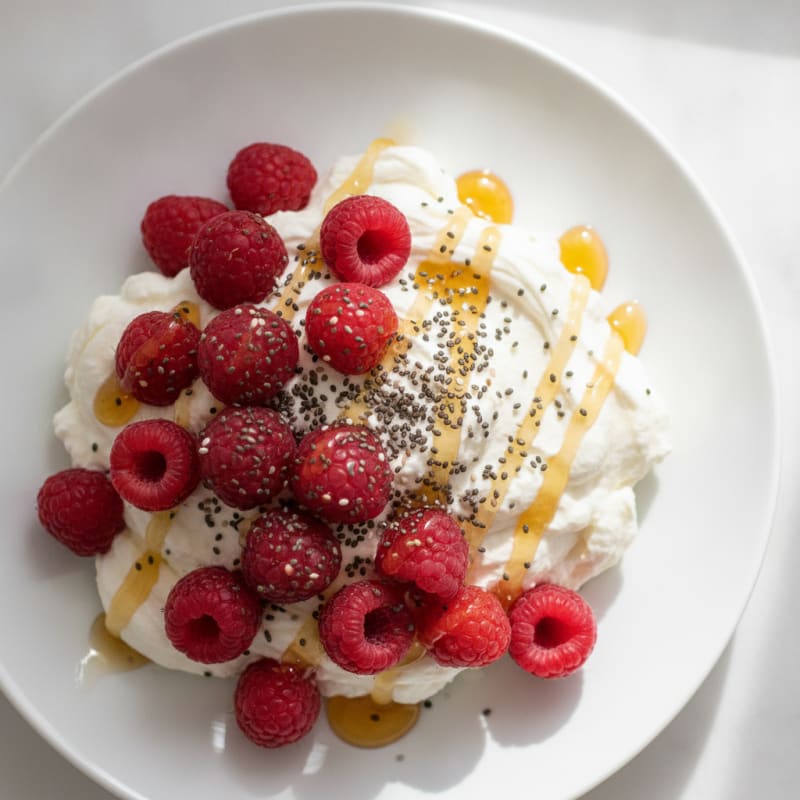 Silky Greek Yogurt Protein Mousse with Berries