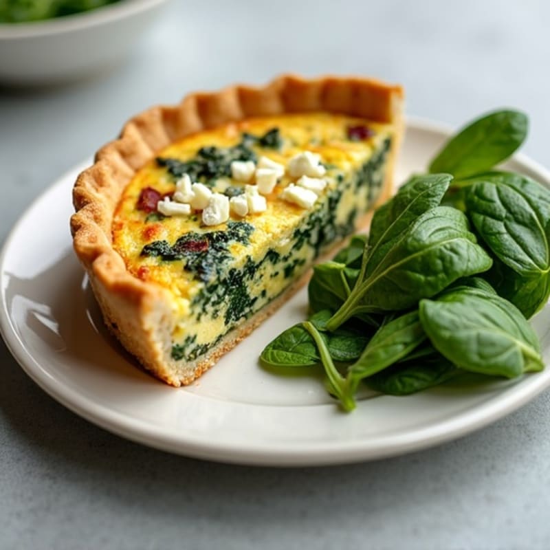 Protein-Packed Spinach Bacon Quiche