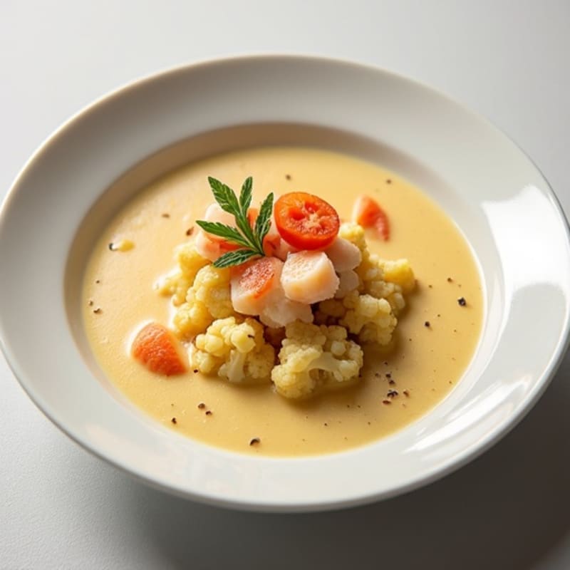 Silky Cauliflower Lobster Bisque