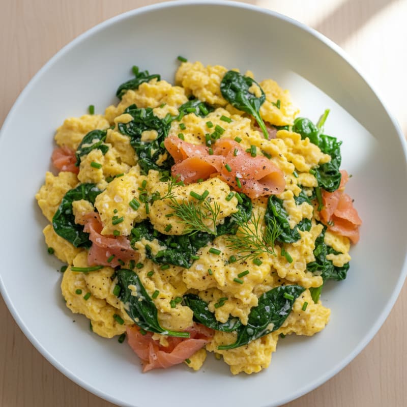 Creamy Herb-Loaded Scrambled Eggs