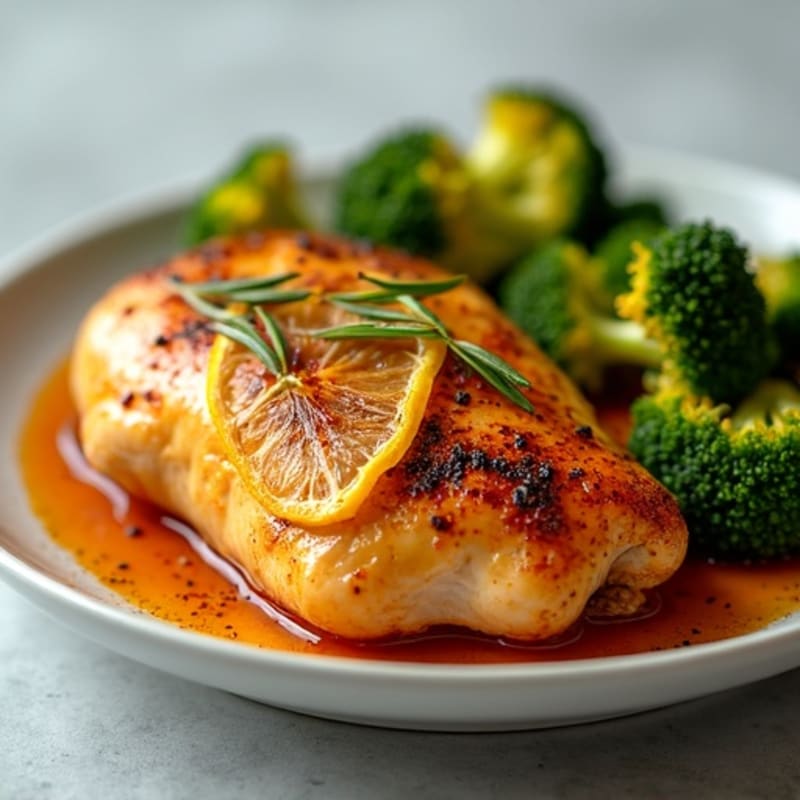 Spiced Lemon-Garlic Roasted Chicken