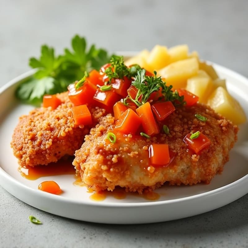 Crispy Baked Sweet and Sour Chicken
