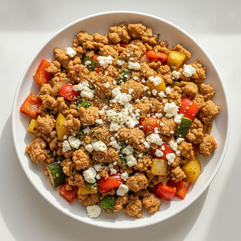 Savory Ground Turkey Skillet