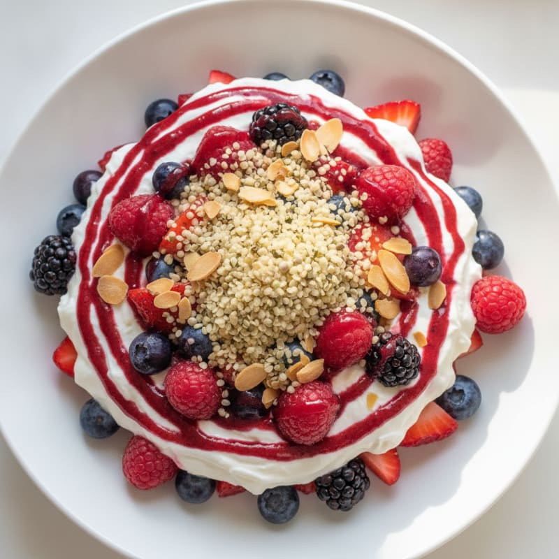 Creamy Greek Yogurt Protein Parfait with Mixed Berries