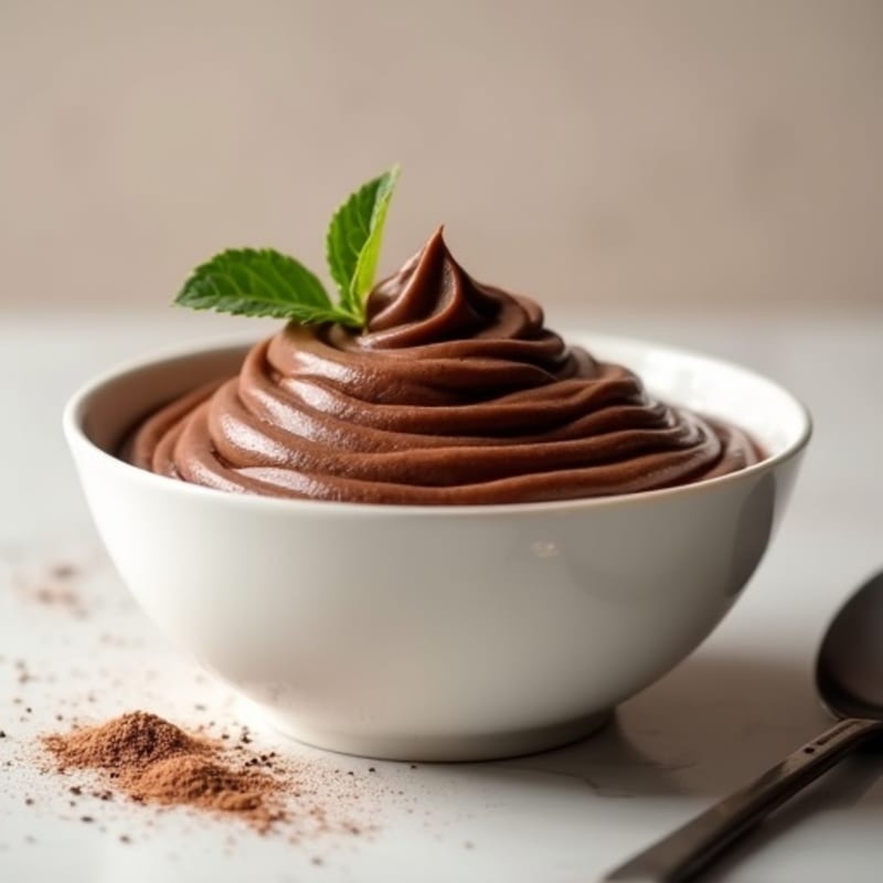 Silky Chocolate Protein Pudding with Greek Yogurt