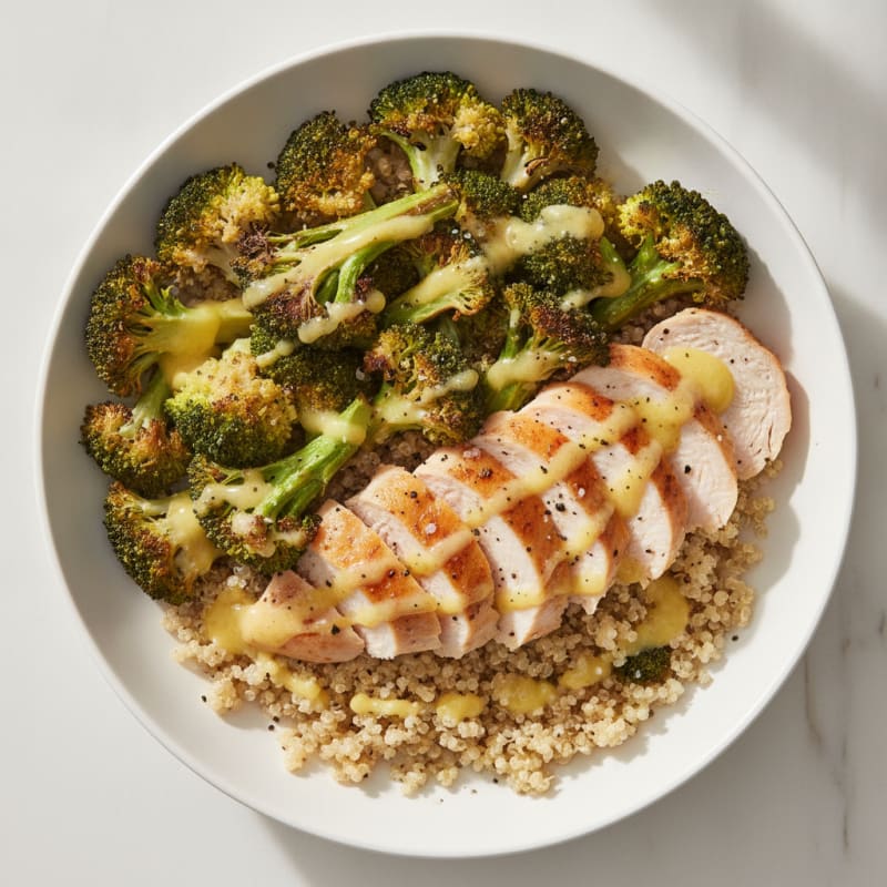 Quinoa and Roasted Broccoli Bowl